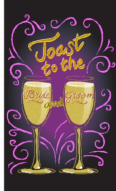 Toast to the bride and groom animacija